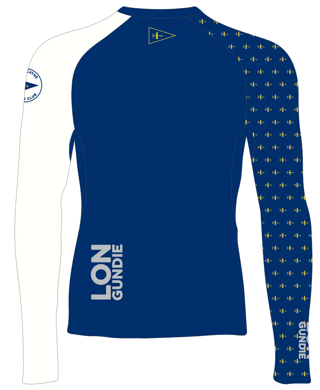MEN TECH-TEE TOP LONG SLEEVE BLUE | KEY BISCAYNE YACHT CLUB