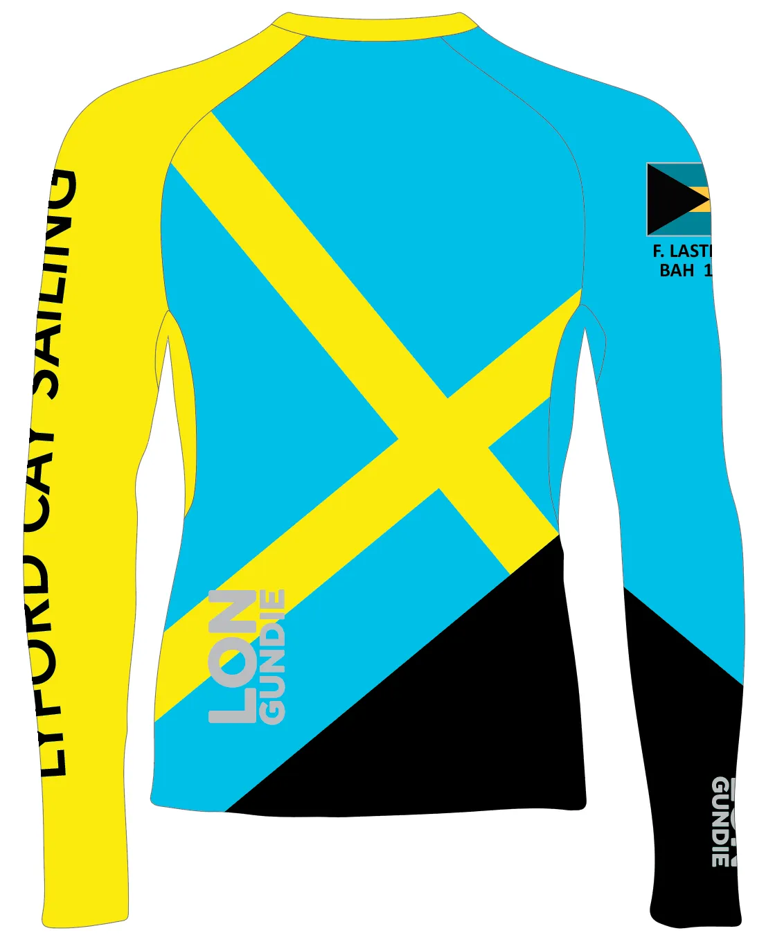 MEN TECH-TEE TOP LONG SLEEVE BLUE | LYFORD CAY SAILING | PSNLZ'D