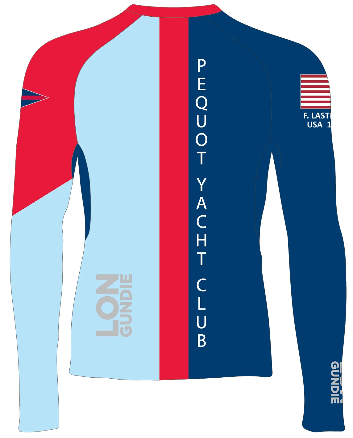 MEN TECH-TEE TOP LONG SLEEVE BLUE | PEQUOT YACHT CLUB | PSNLZ'D