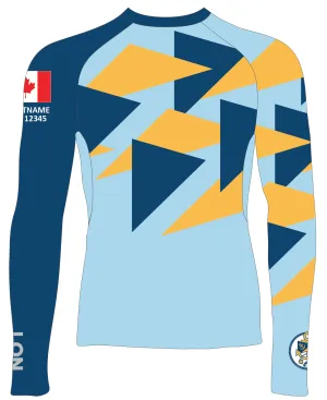 MEN TECH-TEE TOP LONG SLEEVE BLUE | WEST VANCOUVER YACHT CLUB | PSNLZ'D