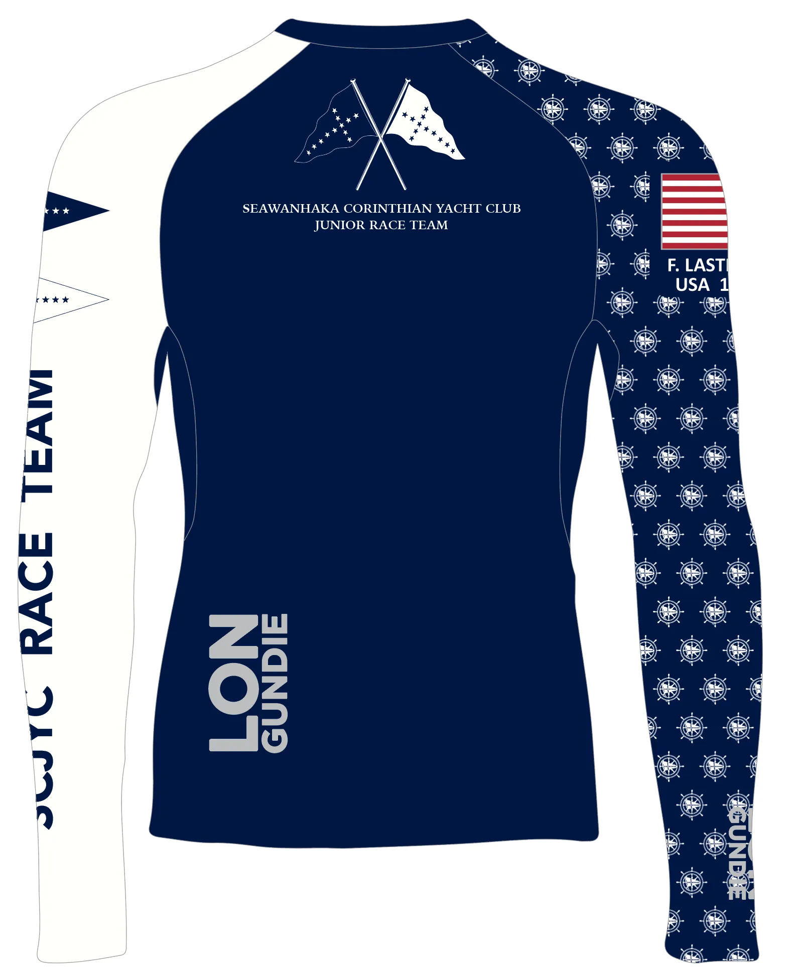 MEN TECH-TEE TOP LONG SLEEVE NAVY | SEAWANHAKA CORINTHIAN YC | PSNLZ'D