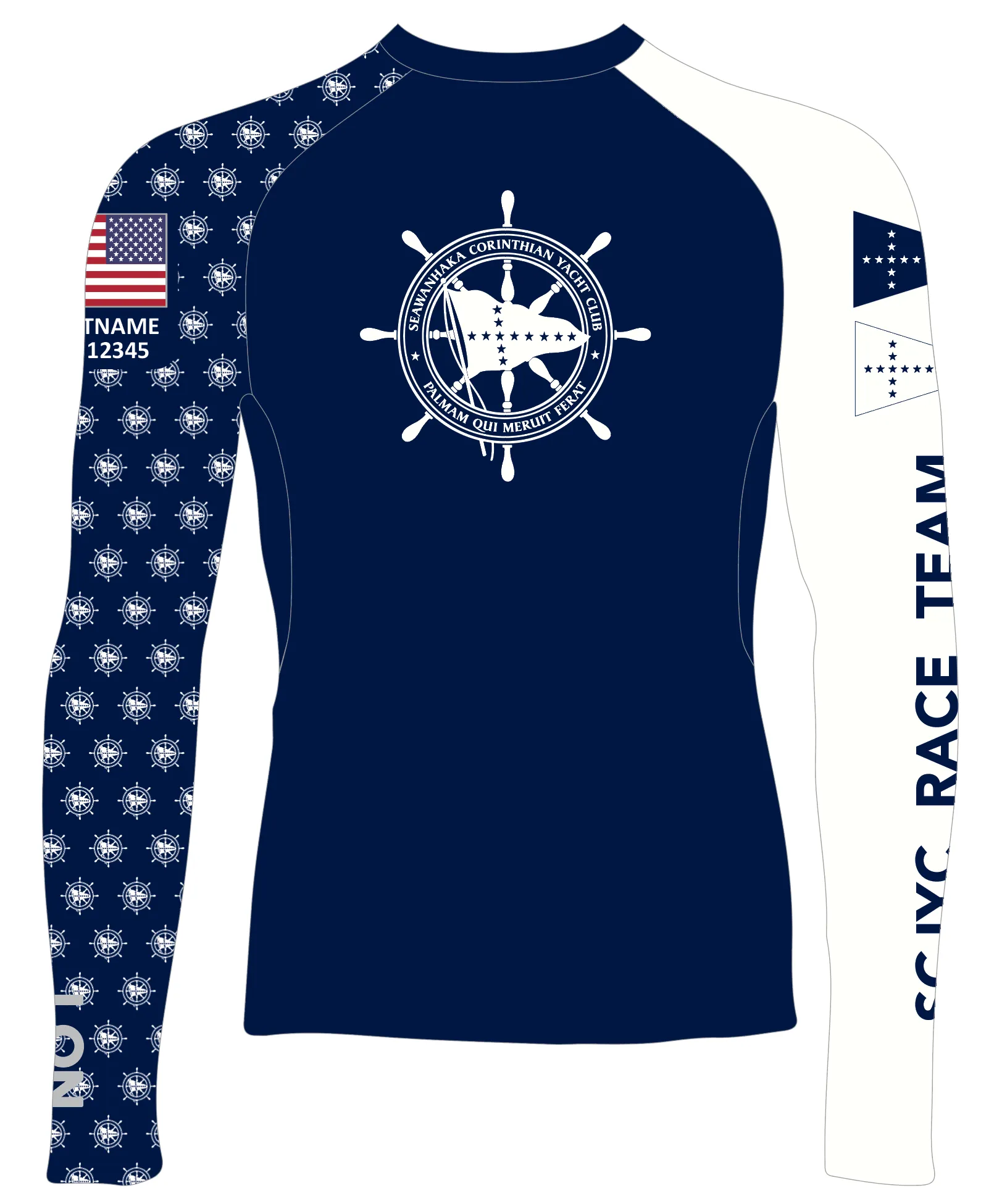 MEN TECH-TEE TOP LONG SLEEVE NAVY | SEAWANHAKA CORINTHIAN YC | PSNLZ'D