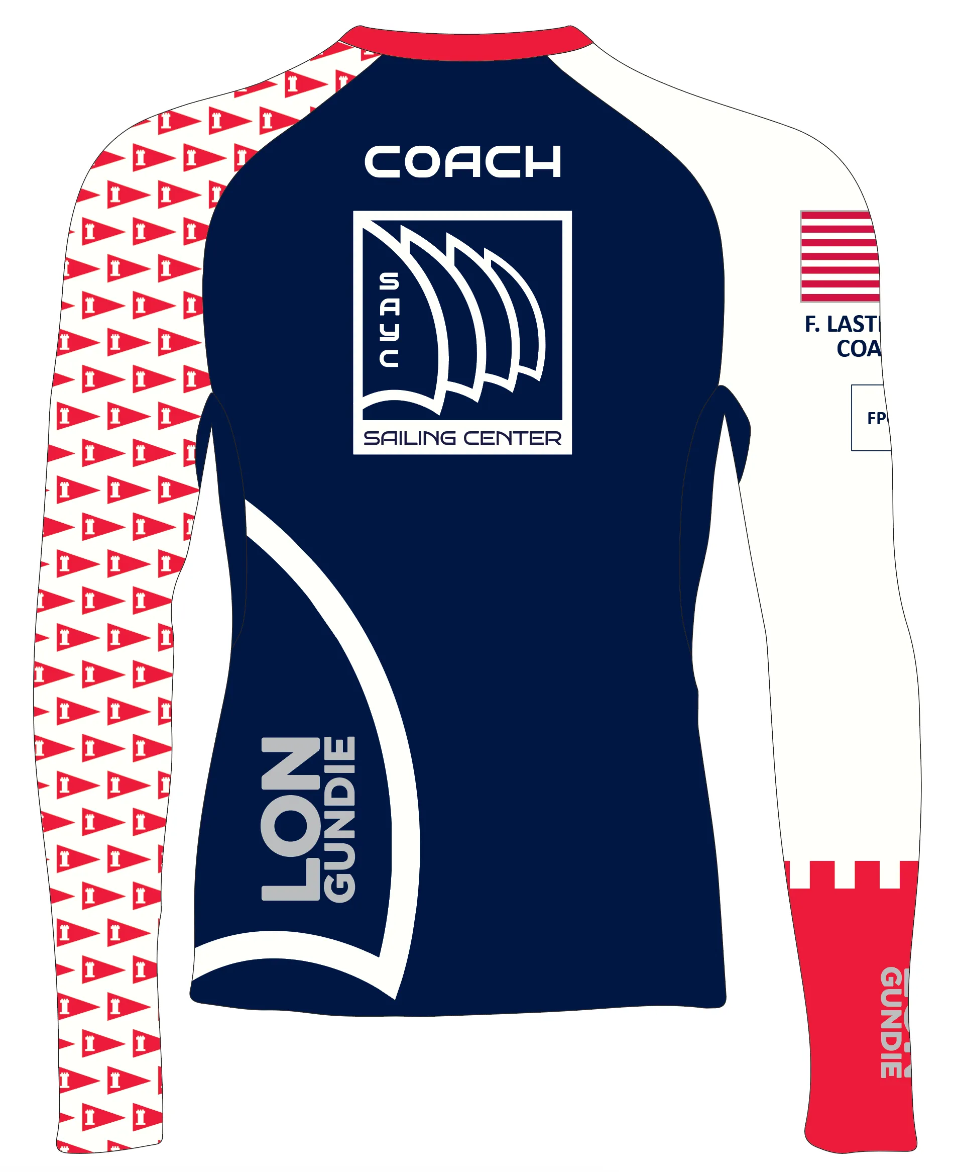 MEN TECH-TEE TOP LONG SLEEVE NAVY | ST. AUGUSTINE YC - COACH | PSNLZ'D