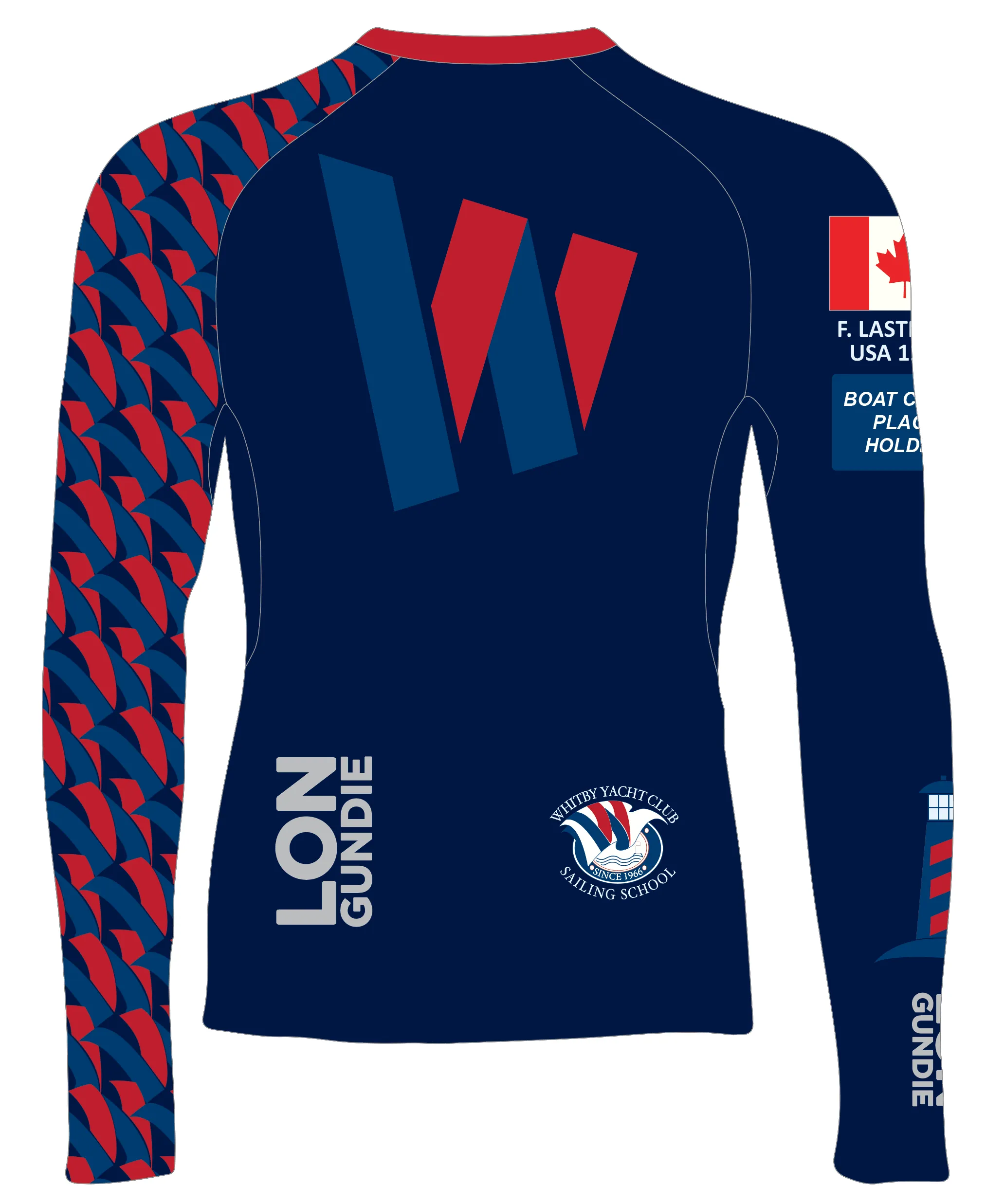 MEN TECH-TEE TOP LONG SLEEVE NAVY | WHITBY YC | PSNLZ'D