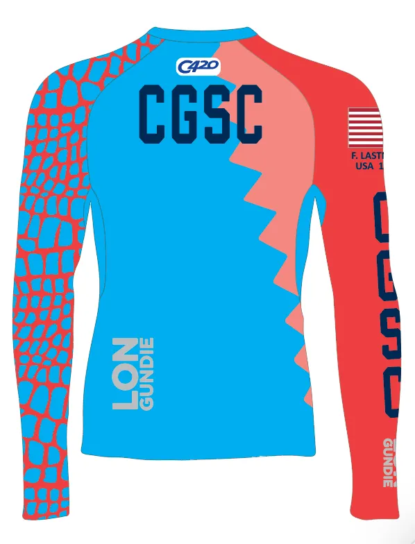MEN TECH-TEE TOP LONG SLEEVE RED | COCONUT GROVE SAILING CLUB - C420 | PSNLZ'D