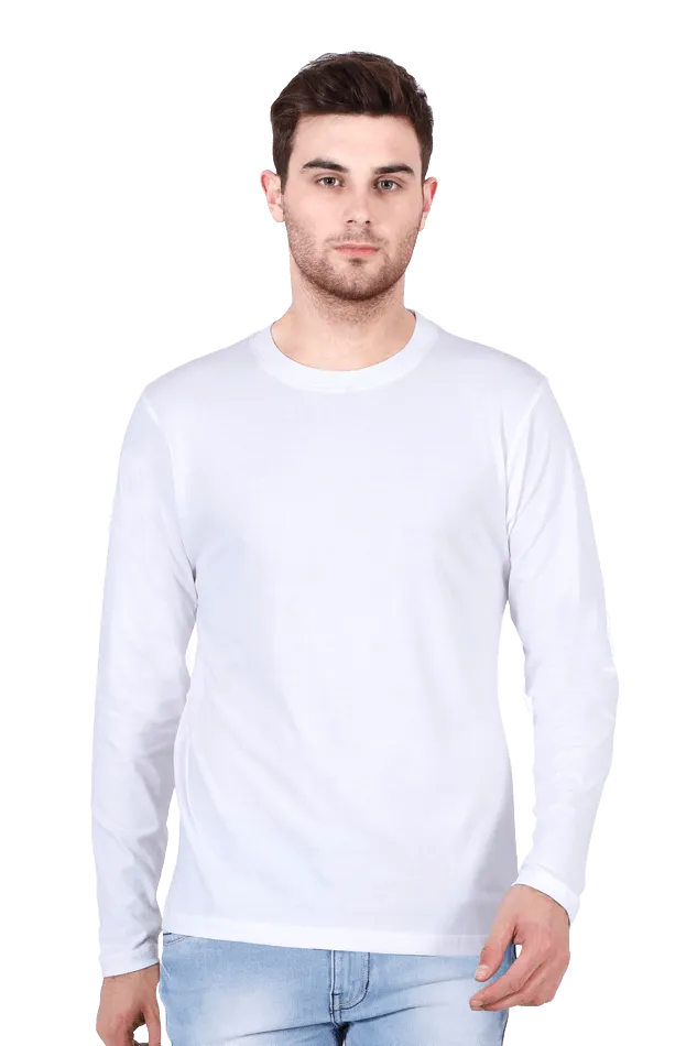 Men’s Full-Sleeve Round Neck T-Shirt – Sleek, Comfortable, and Versatile