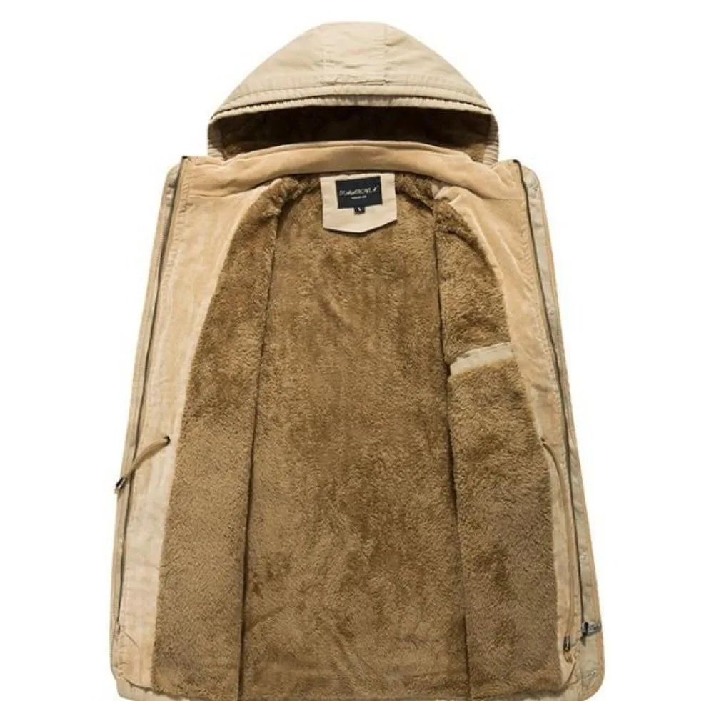 Men's Hooded Military Style Coat