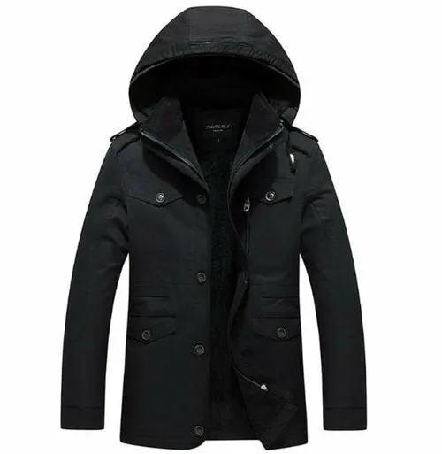 Men's Hooded Military Style Coat