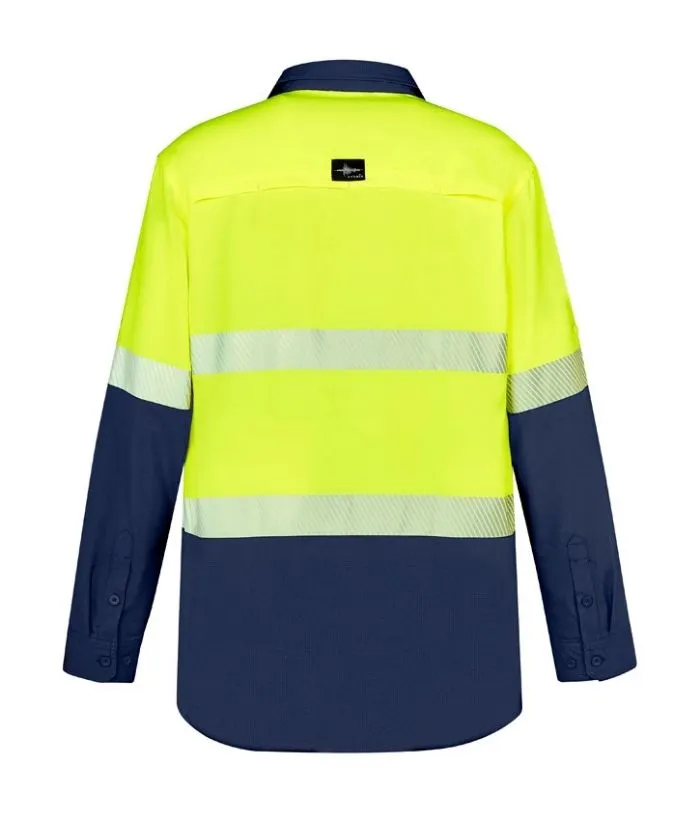 Mens Outdoor Hi Vis Segmented Tape L/S Shirt