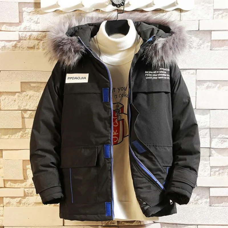 Men's Winter Casual Windproof Parka | Plus Size