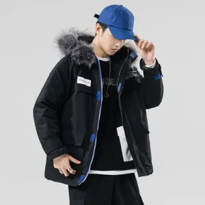 Men's Winter Casual Windproof Parka | Plus Size