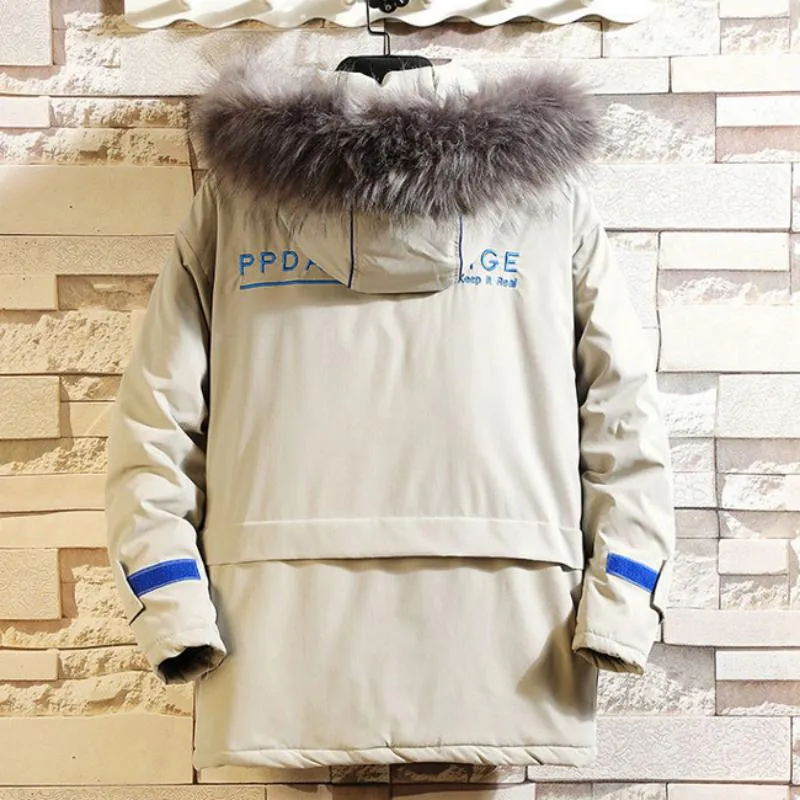 Men's Winter Casual Windproof Parka | Plus Size