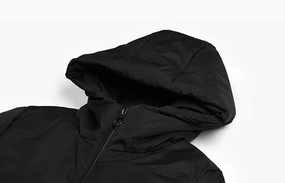 Men's Winter Thick Hooded Long Down Parka