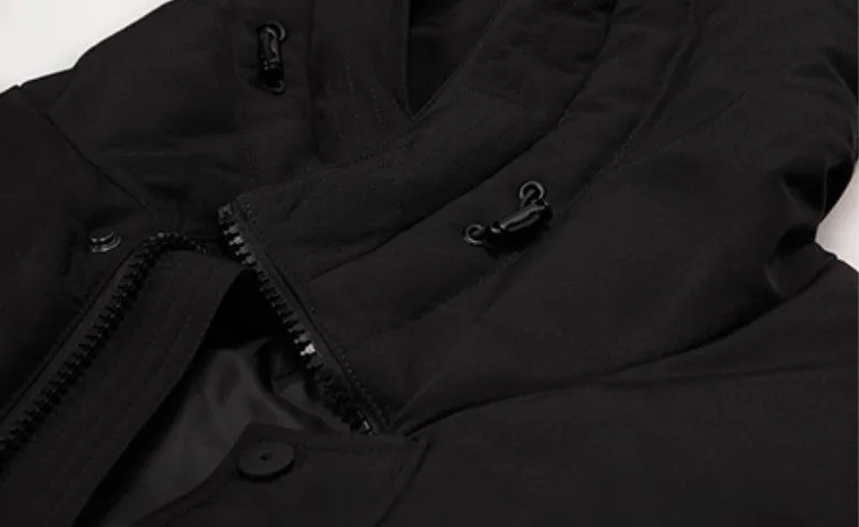 Men's Winter Warm Windproof Hooded Long Parka