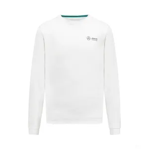 Mercedes Mens Long Slevee Tee, White