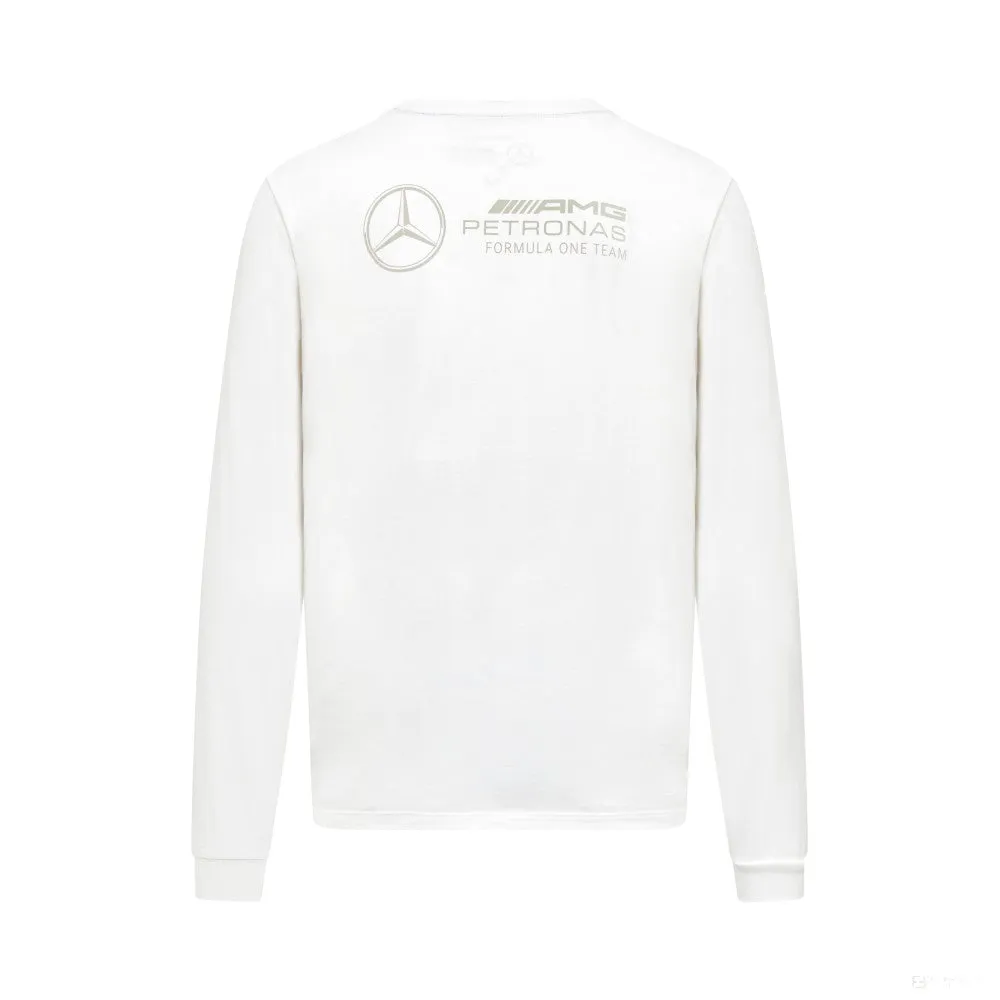 Mercedes Mens Long Slevee Tee, White