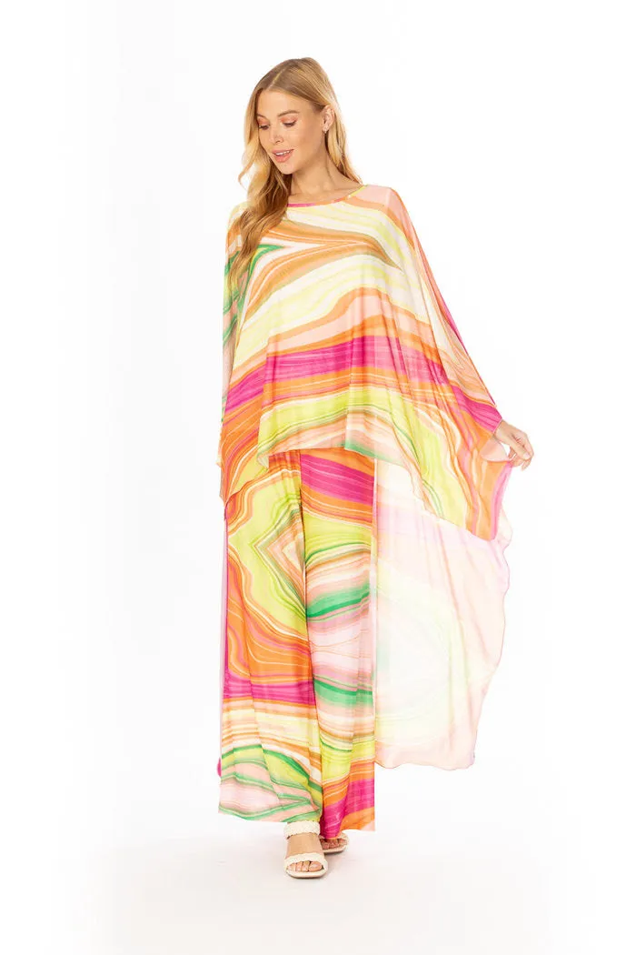 Mesh Kaftan Tunic