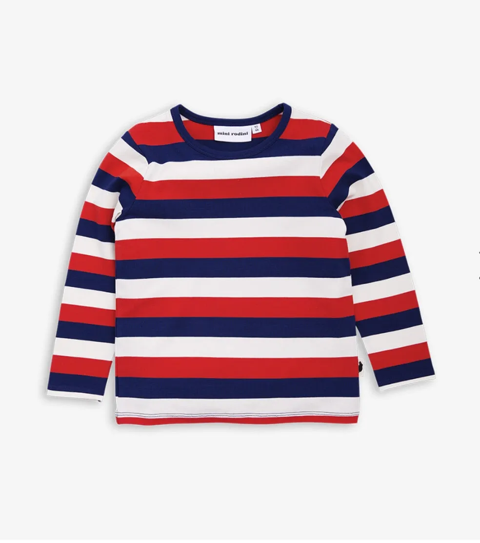 Mini Rodini LS Tee | Blockstripe