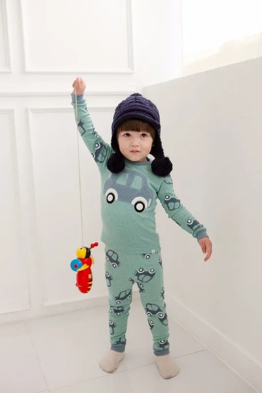 Mint Car Bbang Bbang Long Sleeve Pajamas