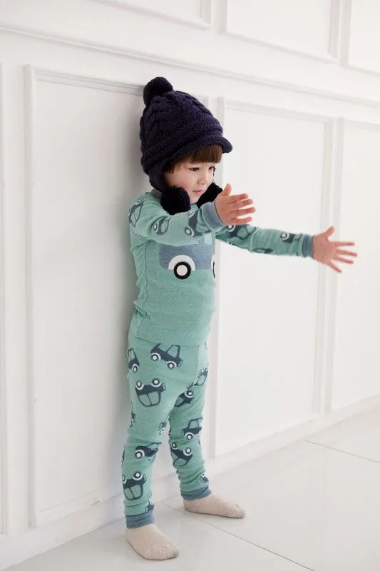 Mint Car Bbang Bbang Long Sleeve Pajamas