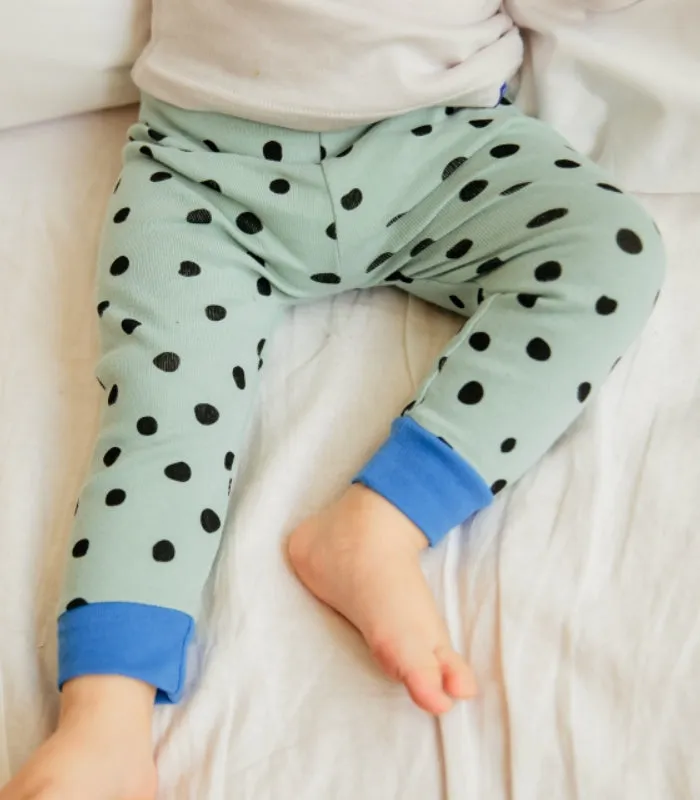 Mint Croco Long Sleeve Pajama