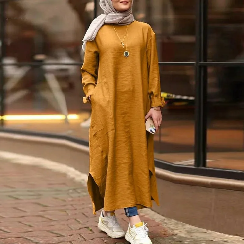Modest Turkish Style Long Tunic Top - MT100