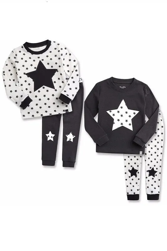 Momo Star Black Long Sleeve Pajama