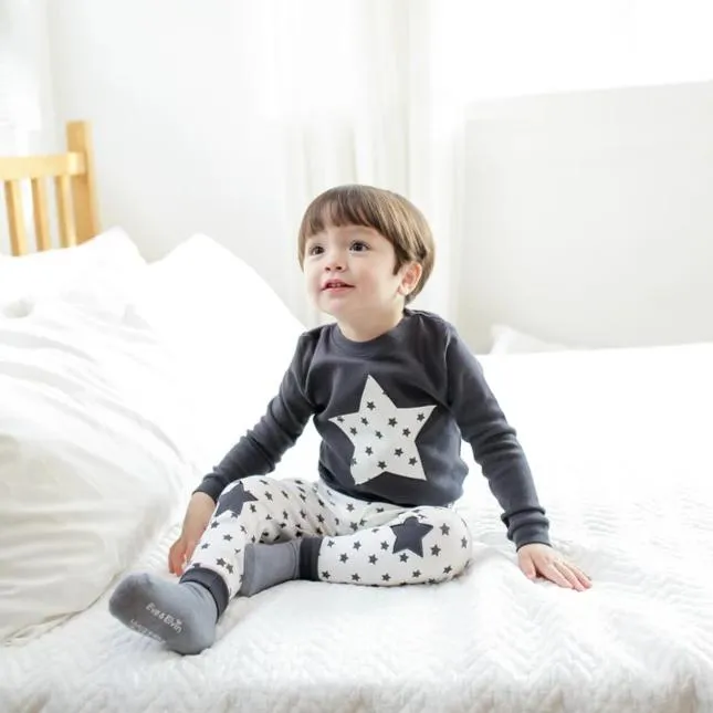 Momo Star Black Long Sleeve Pajama