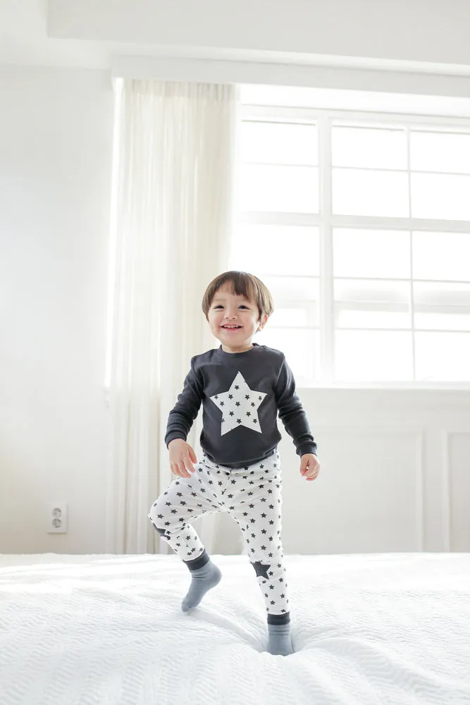 Momo Star Black Long Sleeve Pajama