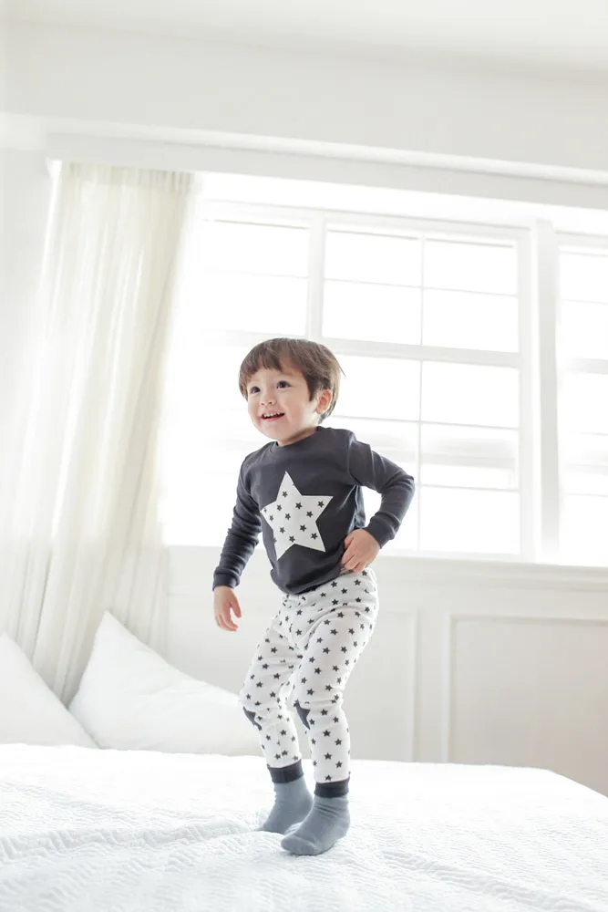 Momo Star Black Long Sleeve Pajama