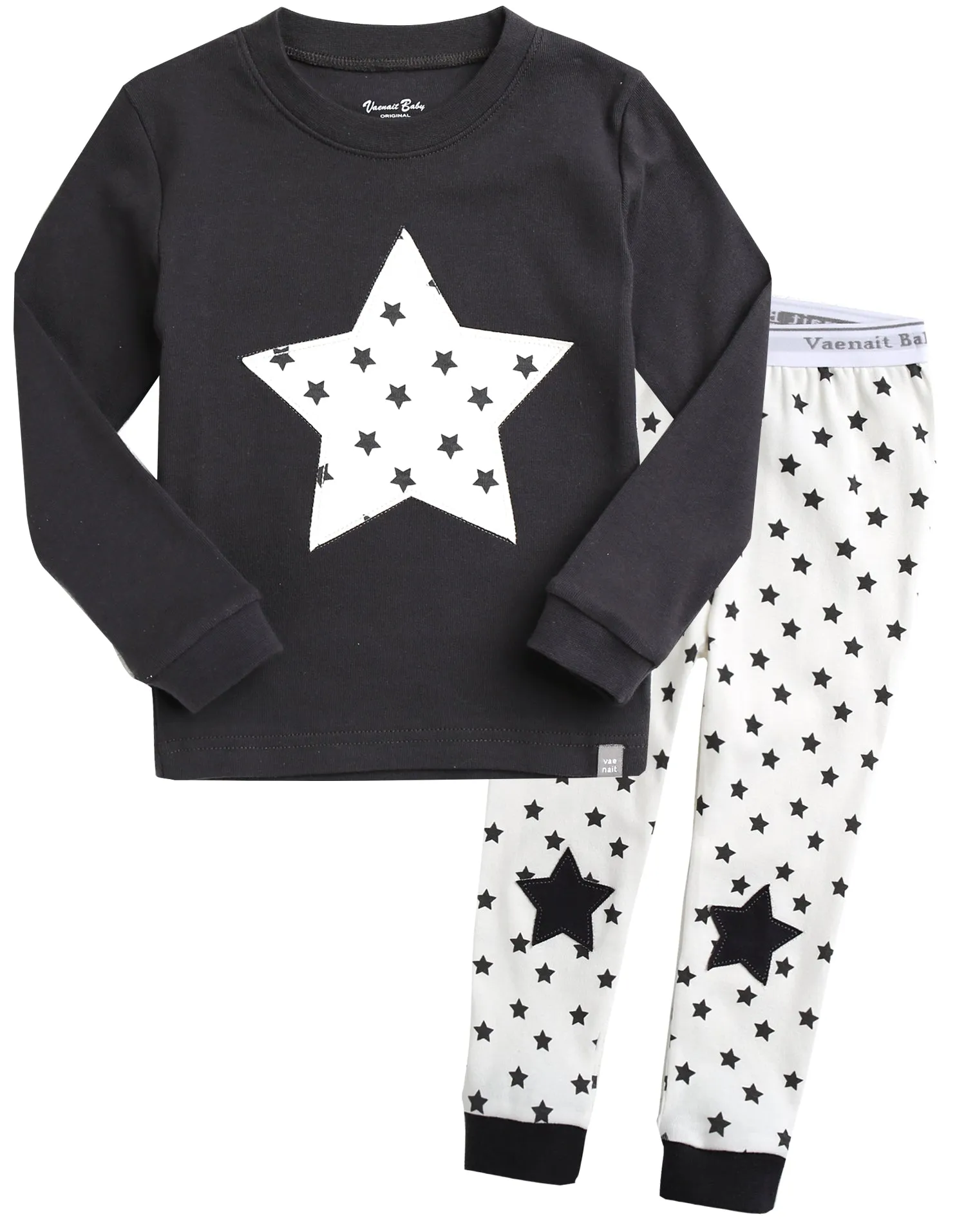 Momo Star Black Long Sleeve Pajama