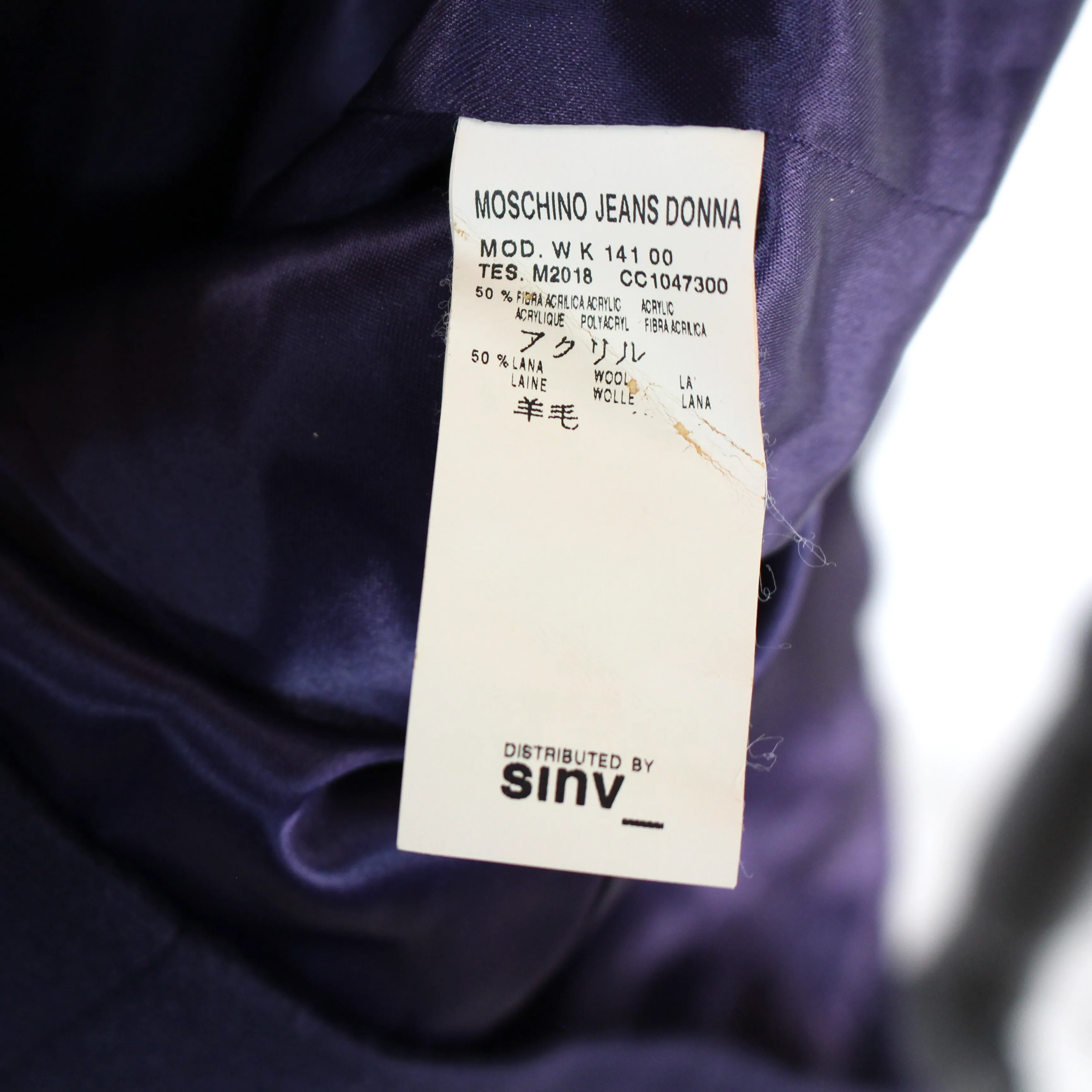 Moschino Button Up Coat