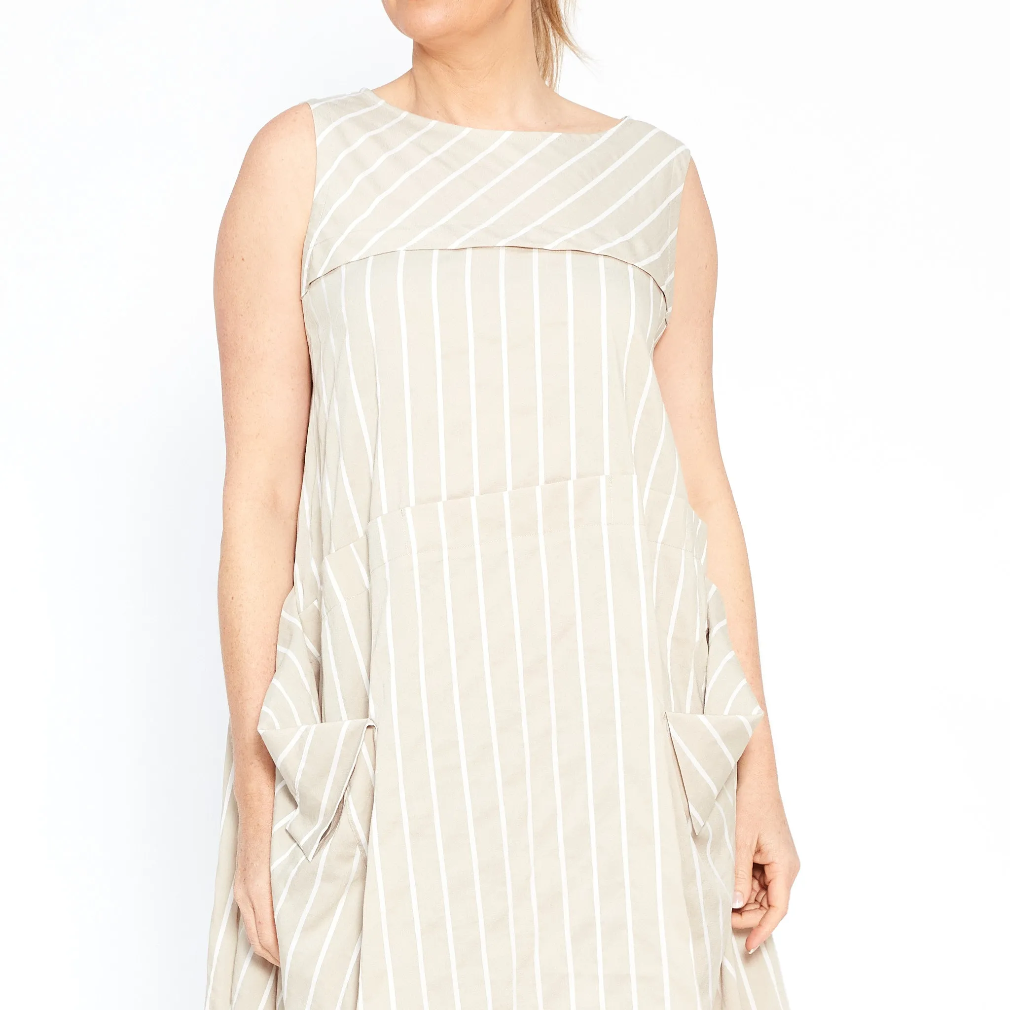 MU241651 Striper Tunic in Beige