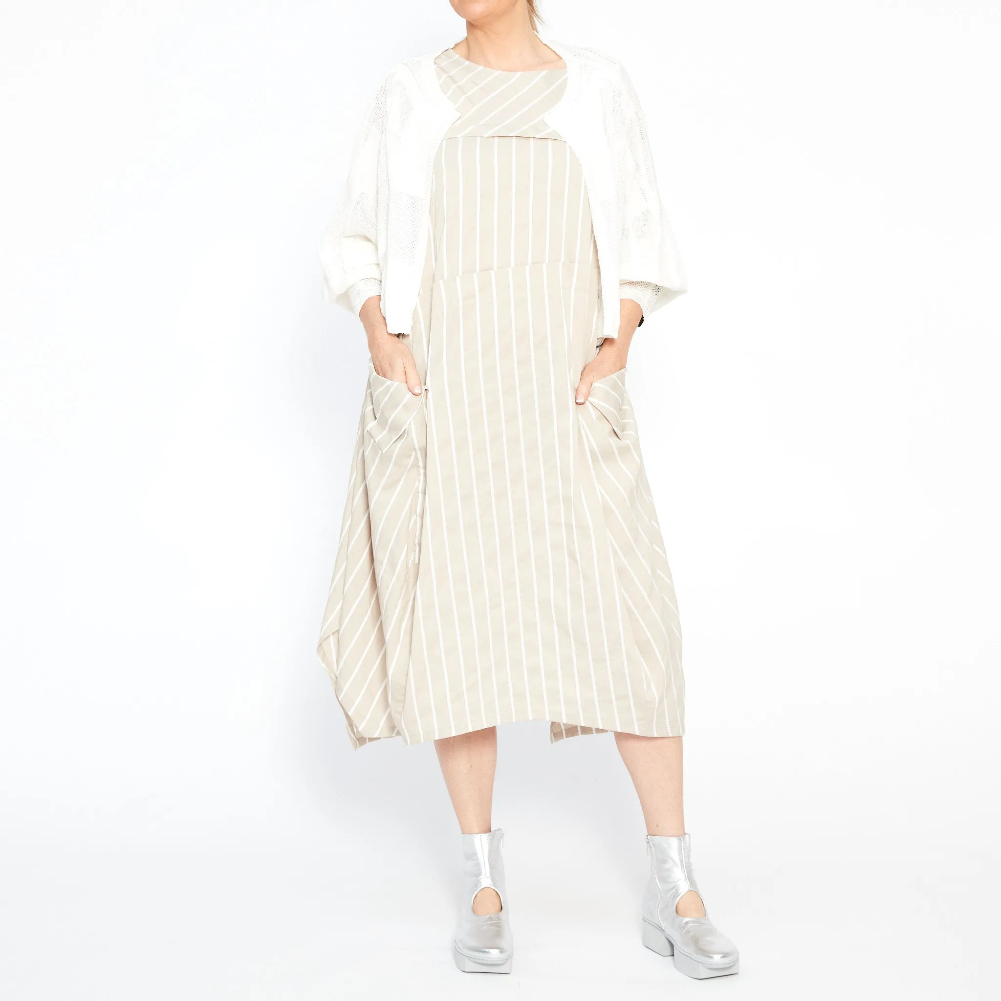 MU241651 Striper Tunic in Beige