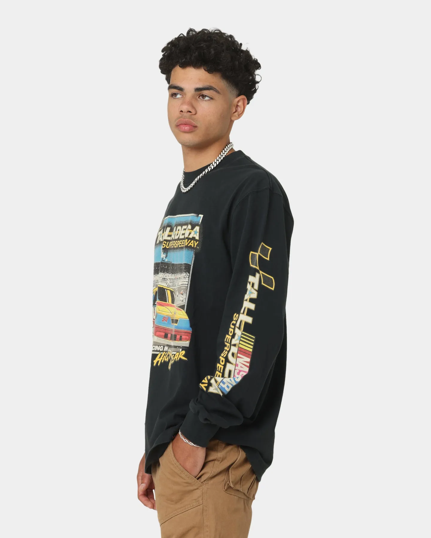 NASCAR Talladega Superspeedway Long Sleeve T-Shirt Vintage Black