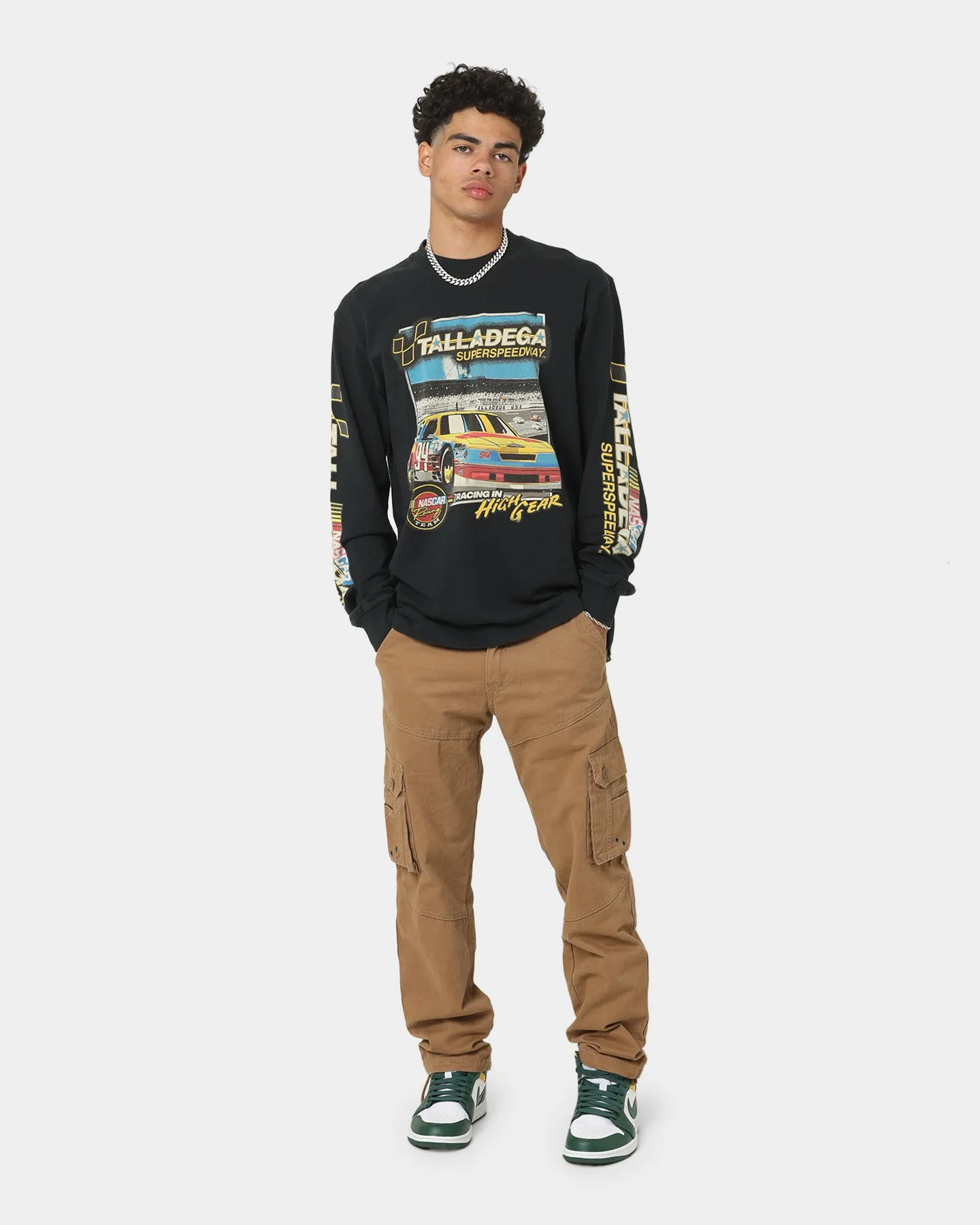 NASCAR Talladega Superspeedway Long Sleeve T-Shirt Vintage Black