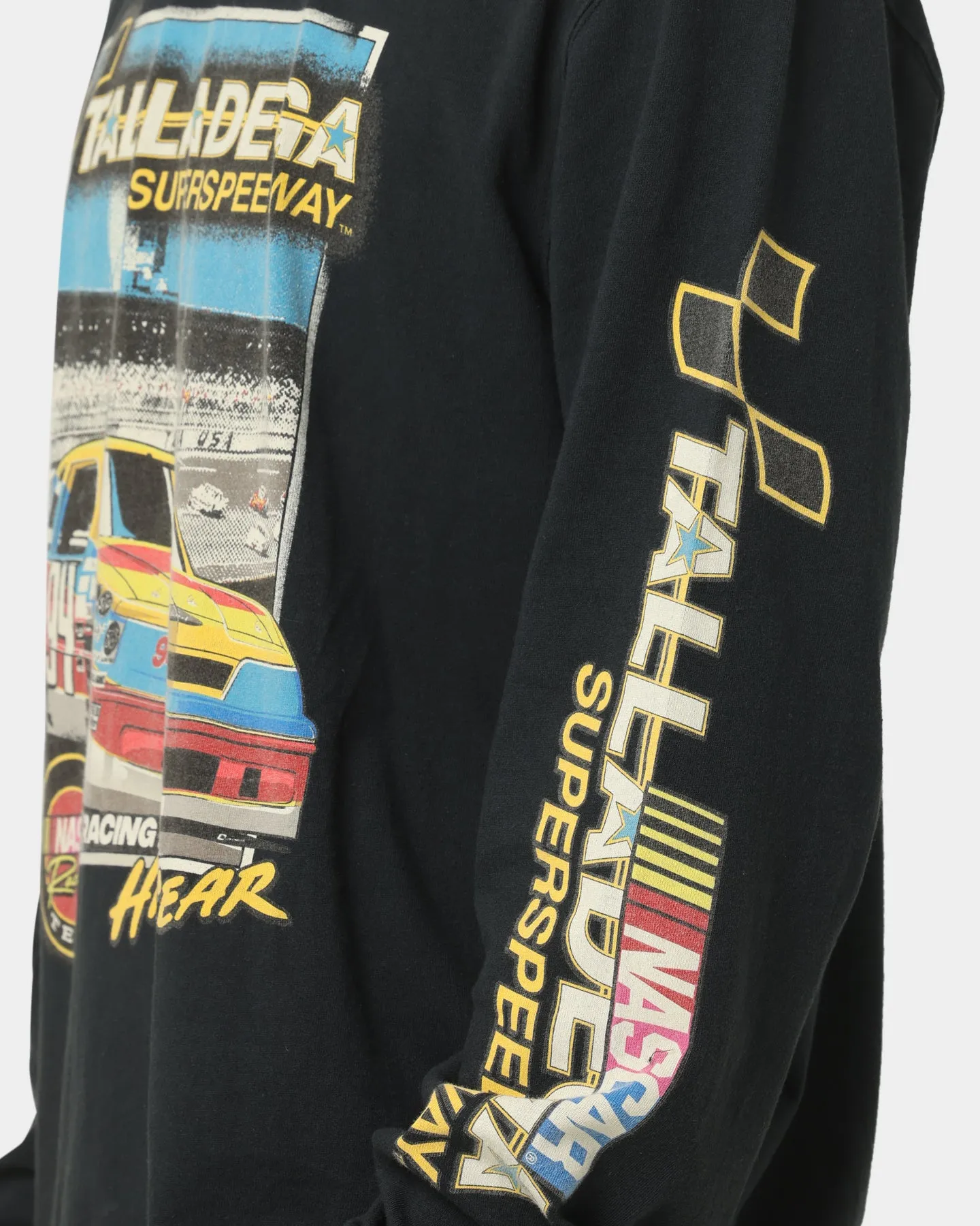 NASCAR Talladega Superspeedway Long Sleeve T-Shirt Vintage Black