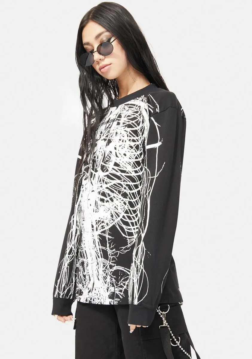 Nervous Long Sleeve Graphic Tee