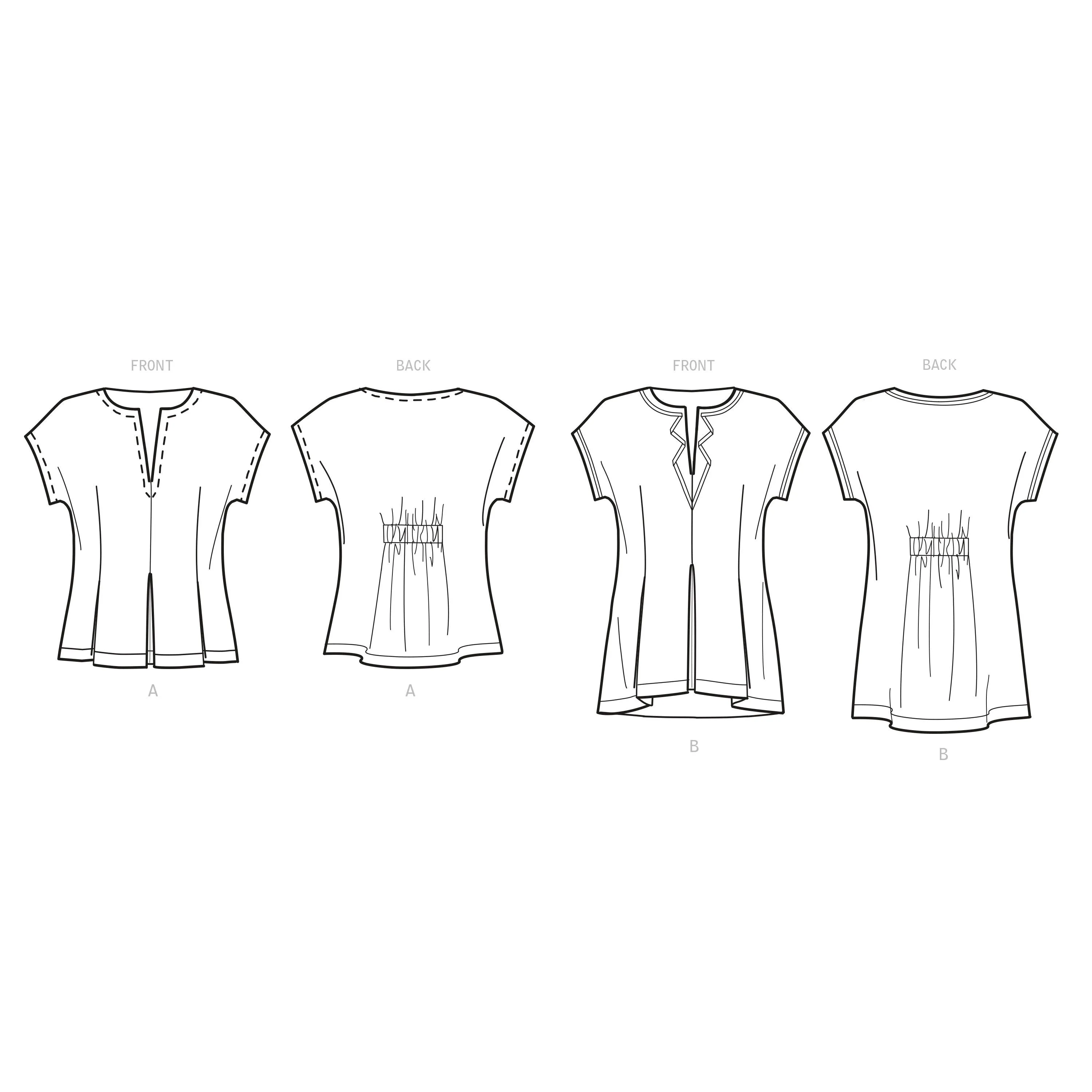 New Look Sewing Pattern 6672 Misses' Top or Tunic