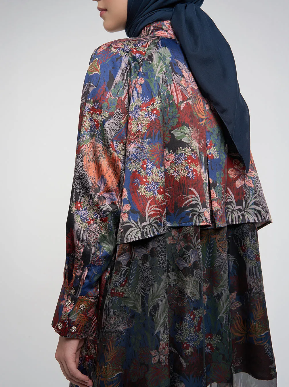 NIANA LAYERED TUNIC TERRACOTTA RUST