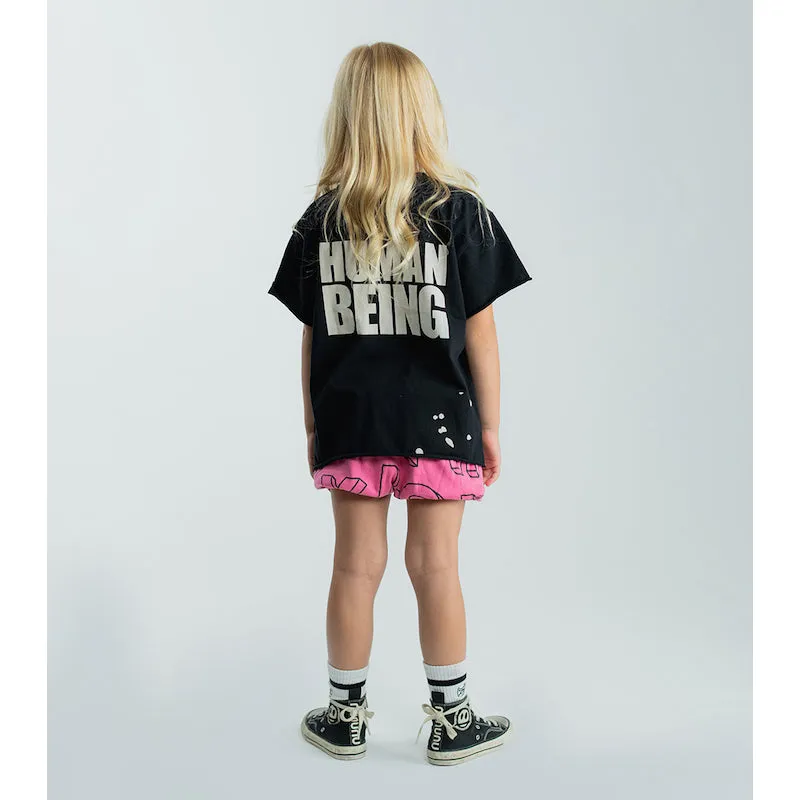 NUNUNU Only Human T-shirt Black