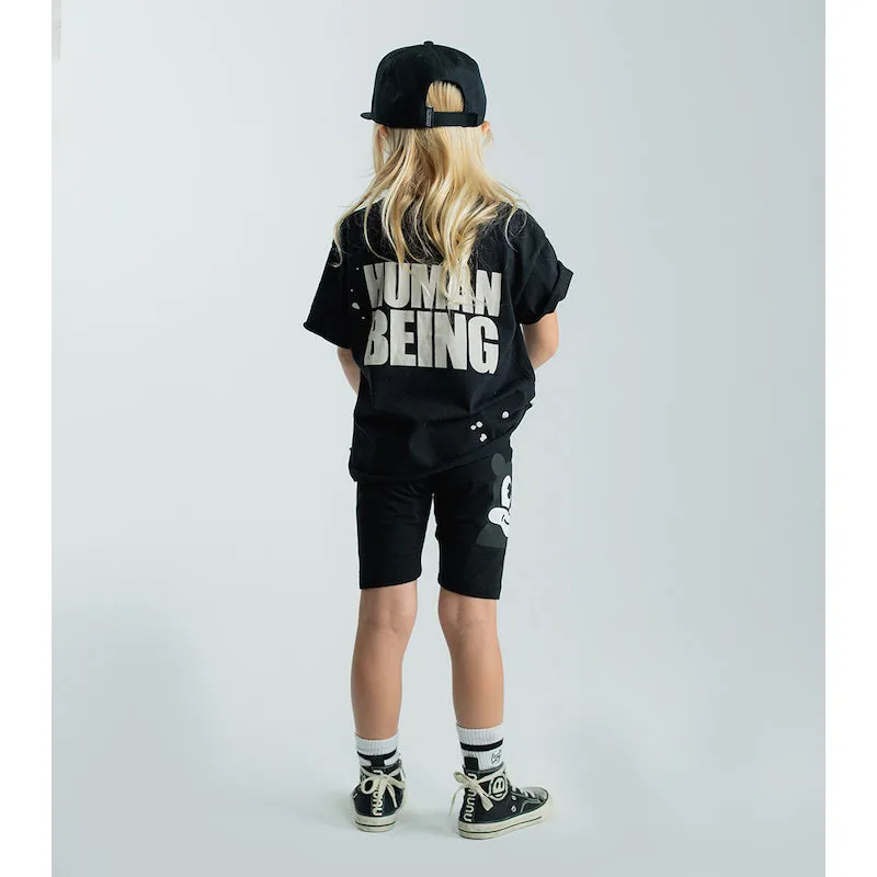 NUNUNU Only Human T-shirt Black