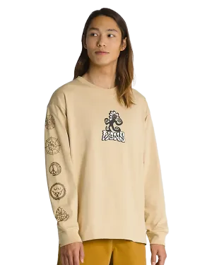 Off The Wall Skate Classics T-Shirt in Taupe