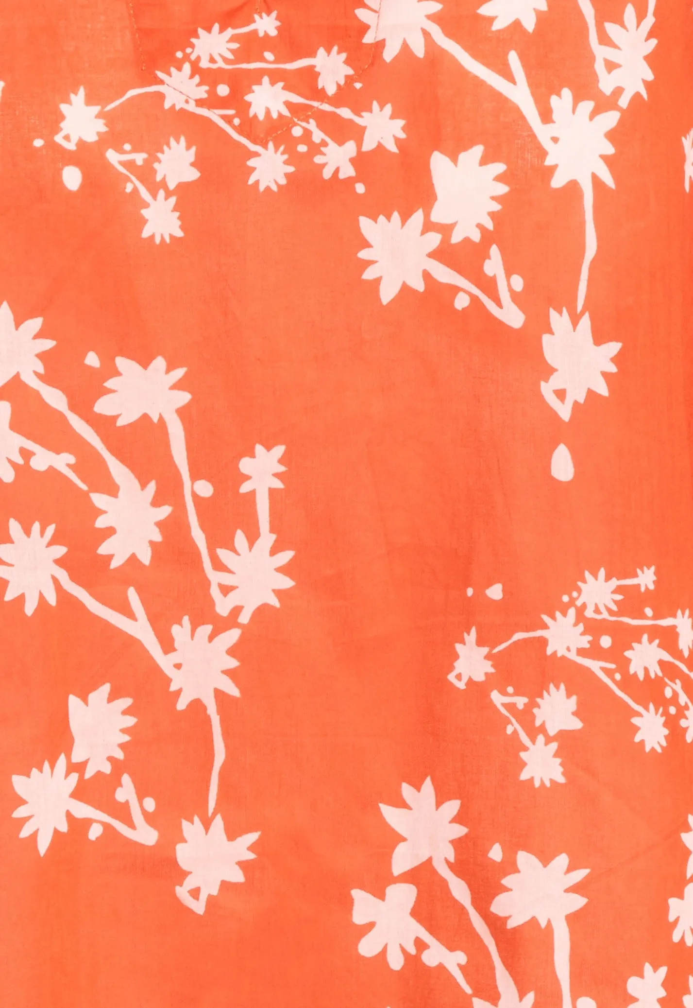 Orange Petite Floral Tunic