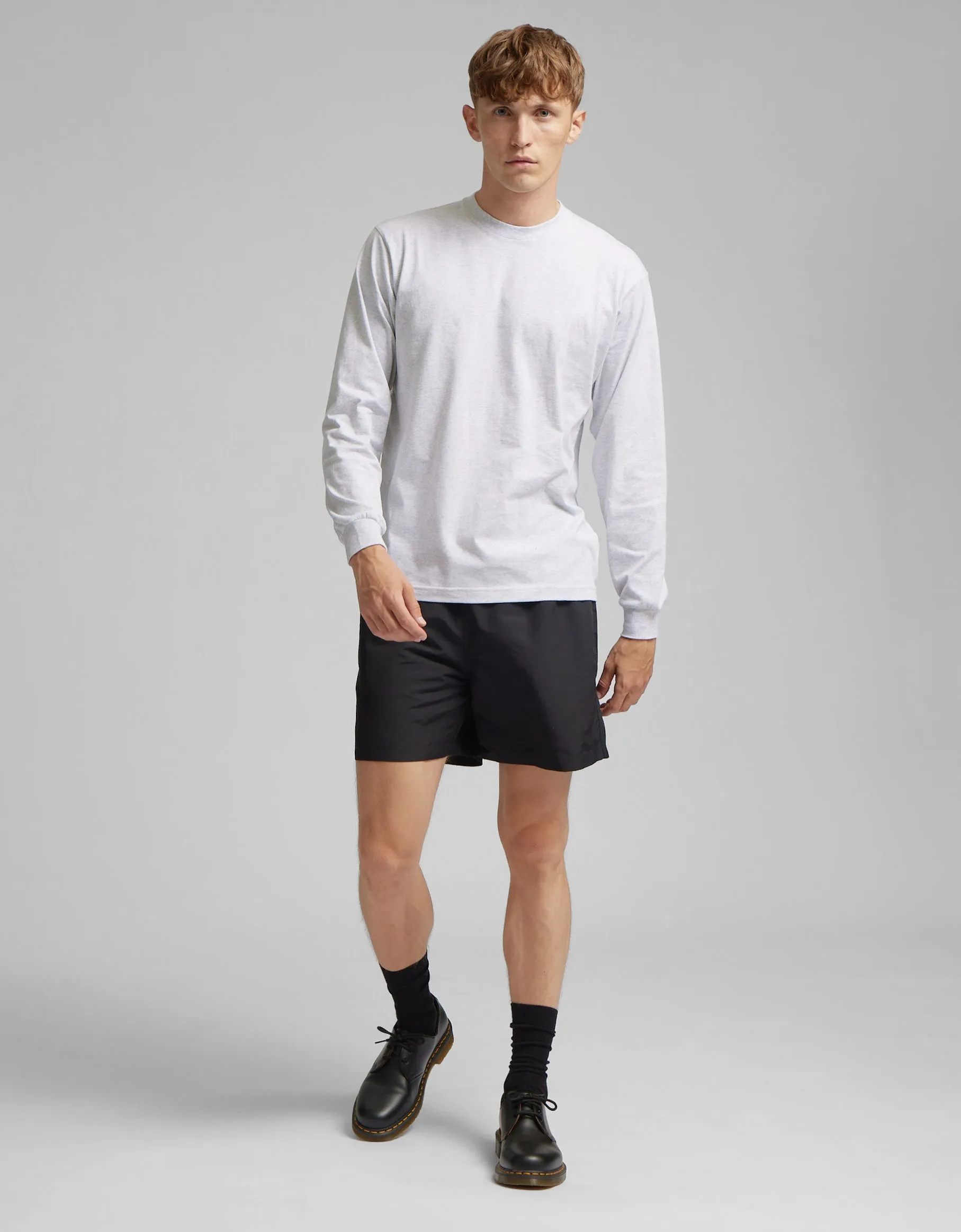 Oversized Organic LS T-shirt - Pearly Purple