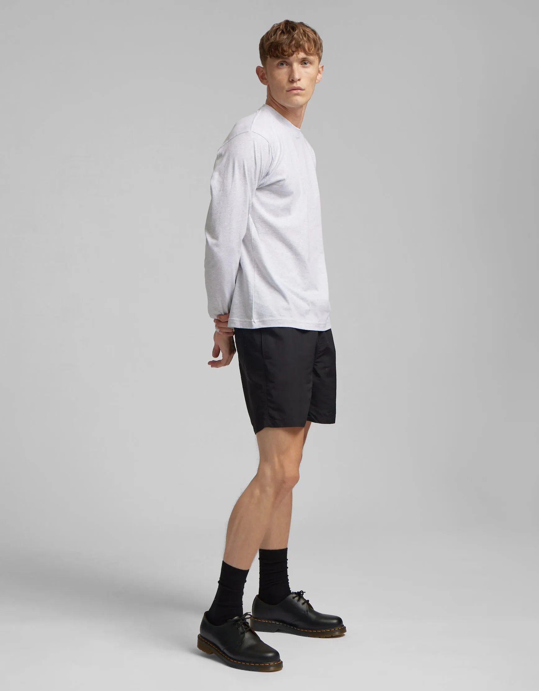 Oversized Organic LS T-shirt - Pearly Purple