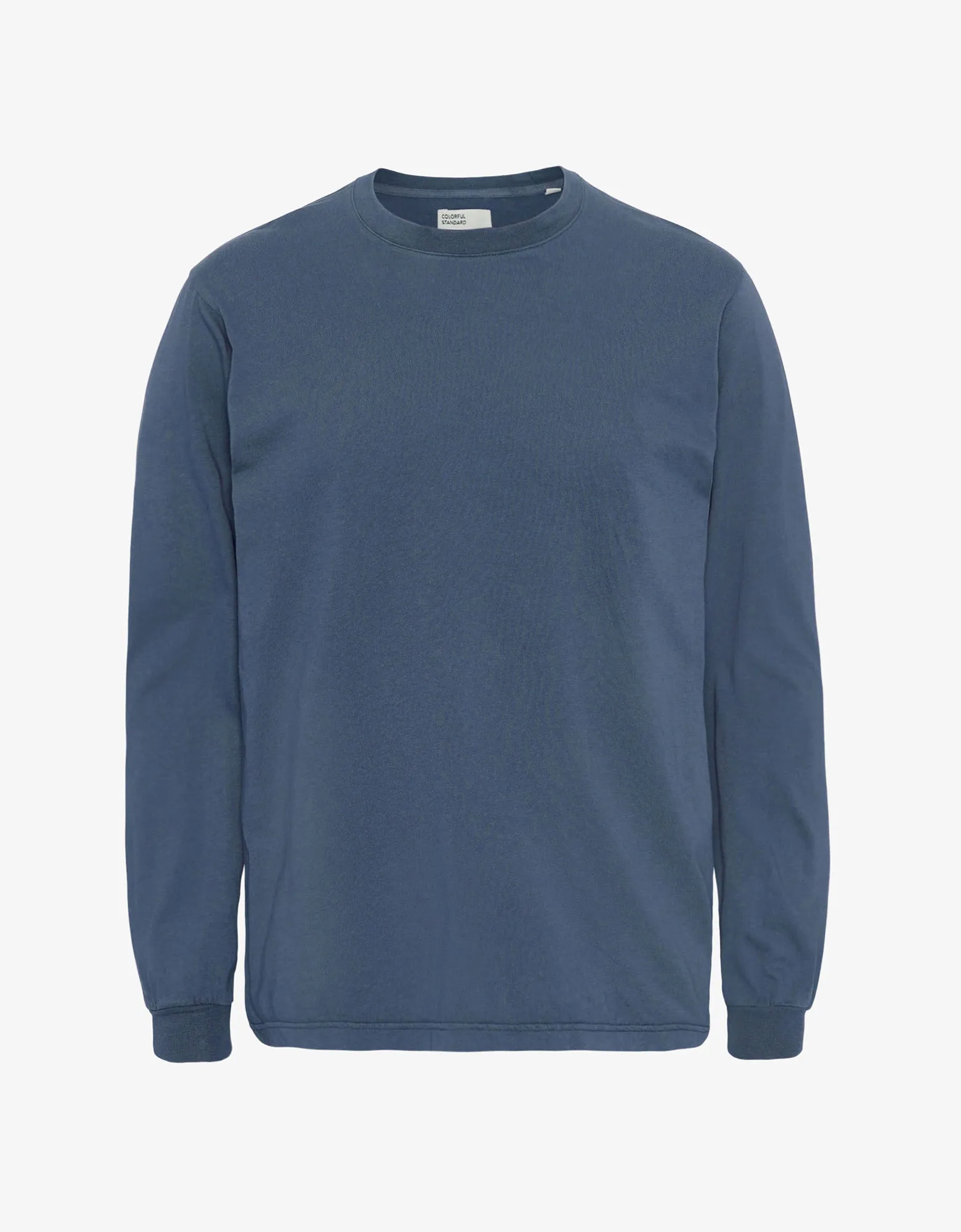 Oversized Organic LS T-shirt - Petrol Blue