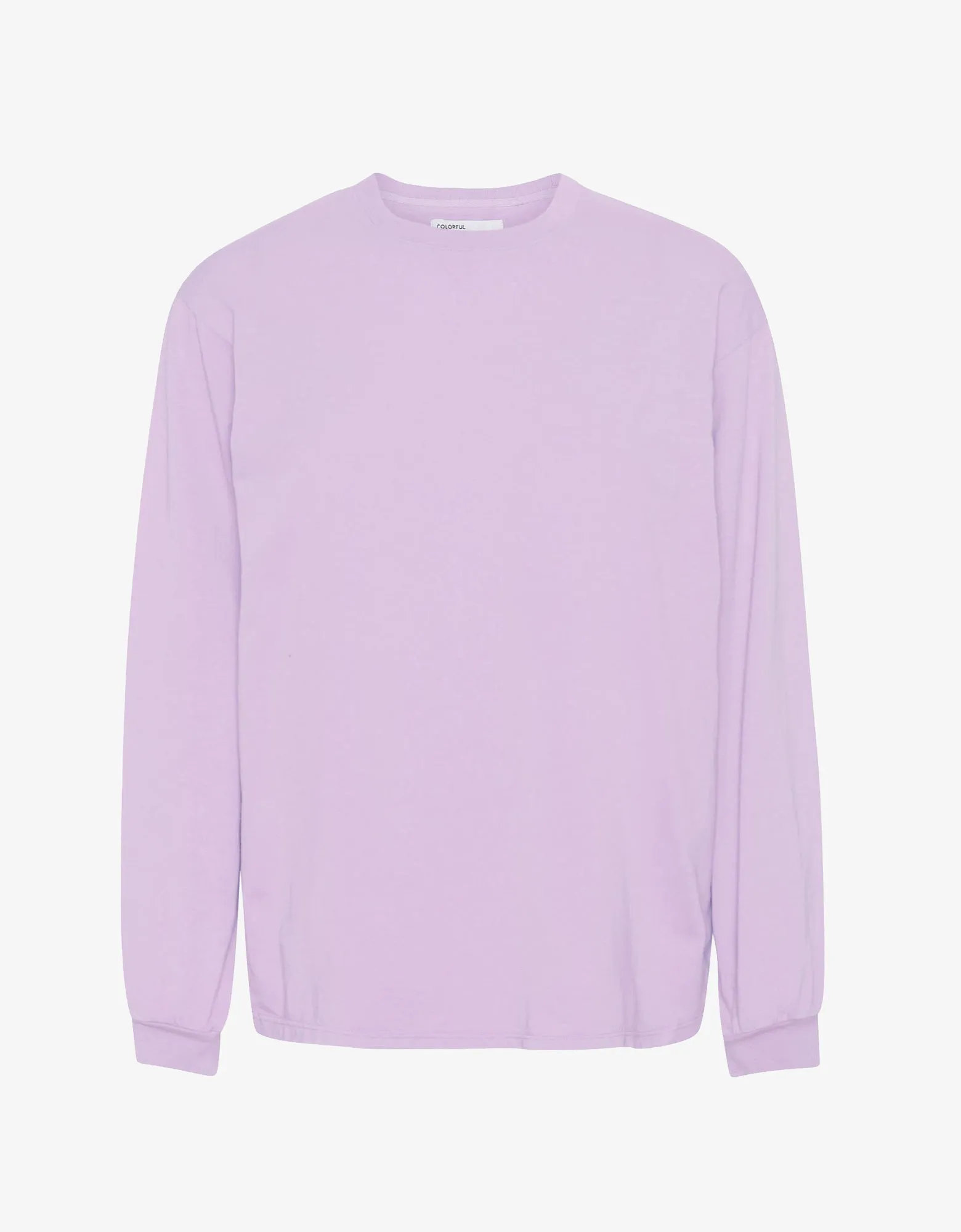 Oversized Organic LS T-shirt - Soft Lavender