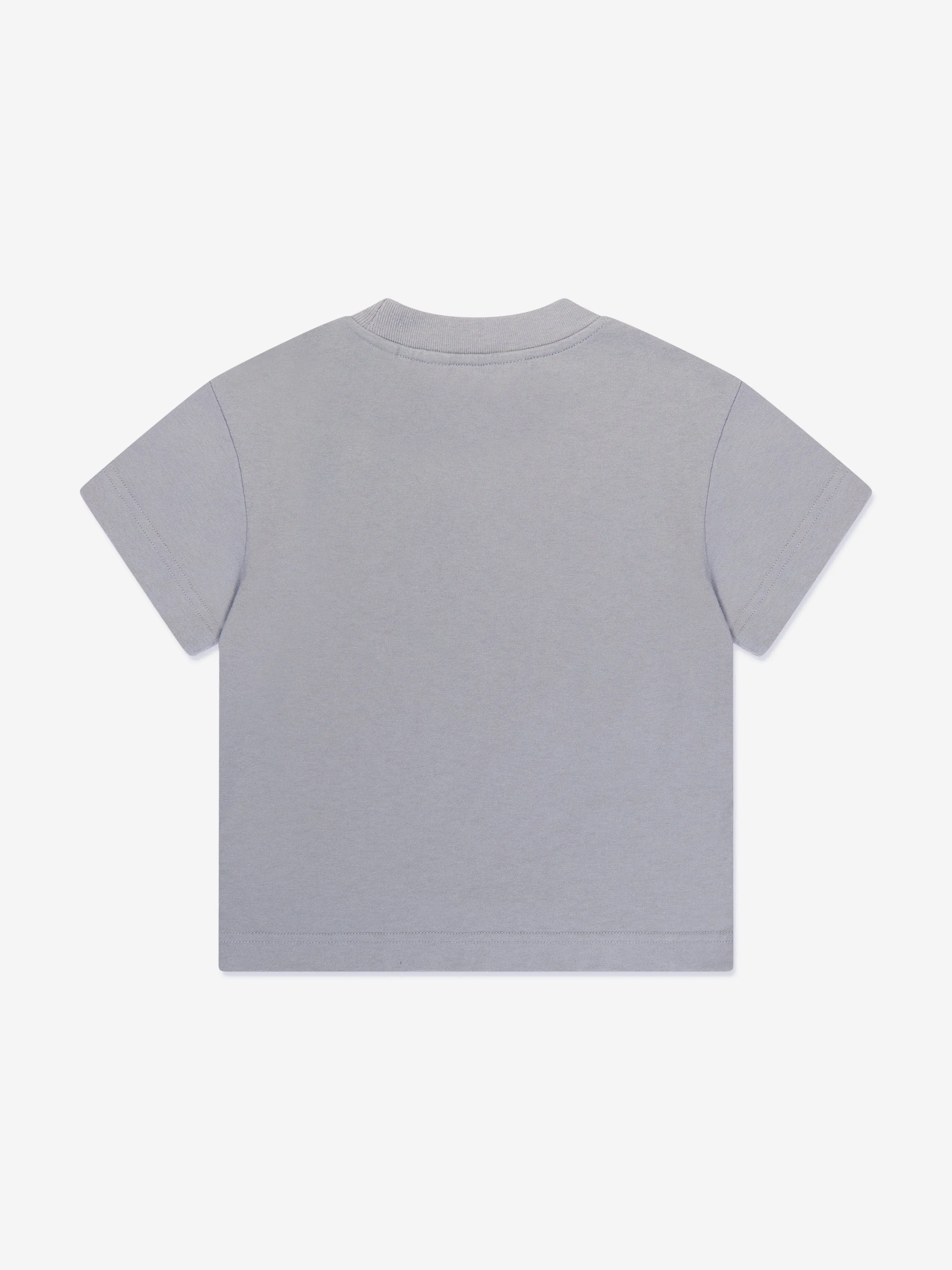 Palm Angels Boys Flames Regular T-Shirt in Grey