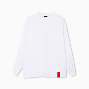 PARTCH Must Long Sleeve T-Shirt Oversized White Organic Cotton